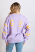 LSU Barkley Split Lantern Sleeve Crew